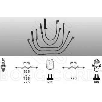 Kit de câbles d'allumage EFI AUTOMOTIVE 7217