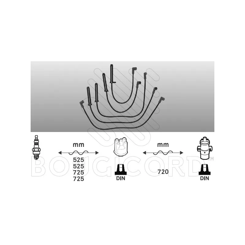 Kit de câbles d'allumage EFI AUTOMOTIVE 7217