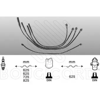 Kit de câbles d'allumage EFI AUTOMOTIVE 7220