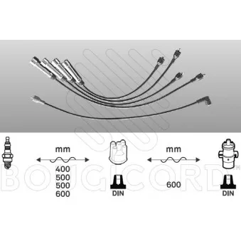 Kit de câbles d'allumage EFI AUTOMOTIVE 7244