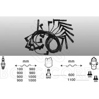 Kit de câbles d'allumage EFI AUTOMOTIVE 9509