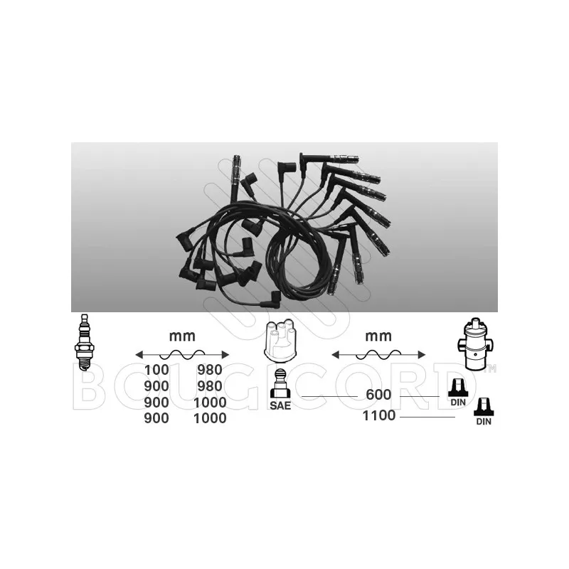 Kit de câbles d'allumage EFI AUTOMOTIVE 9509