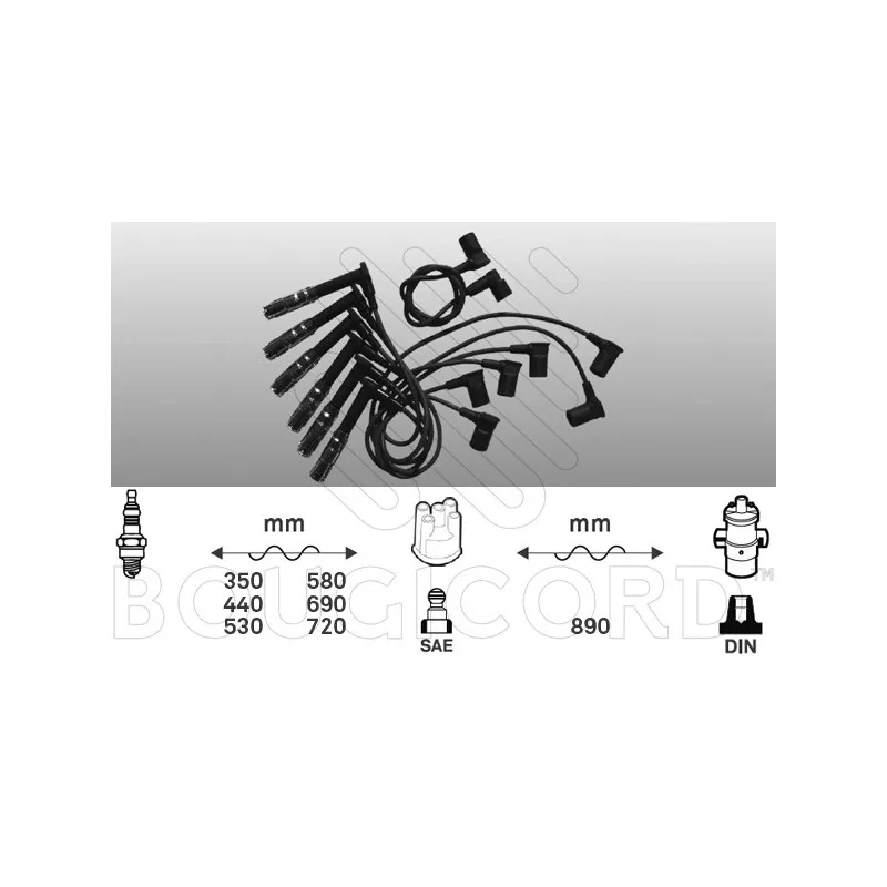 Kit de câbles d'allumage EFI AUTOMOTIVE 9514