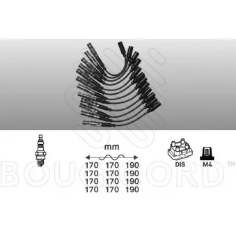 Kit de câbles d'allumage EFI AUTOMOTIVE 9840