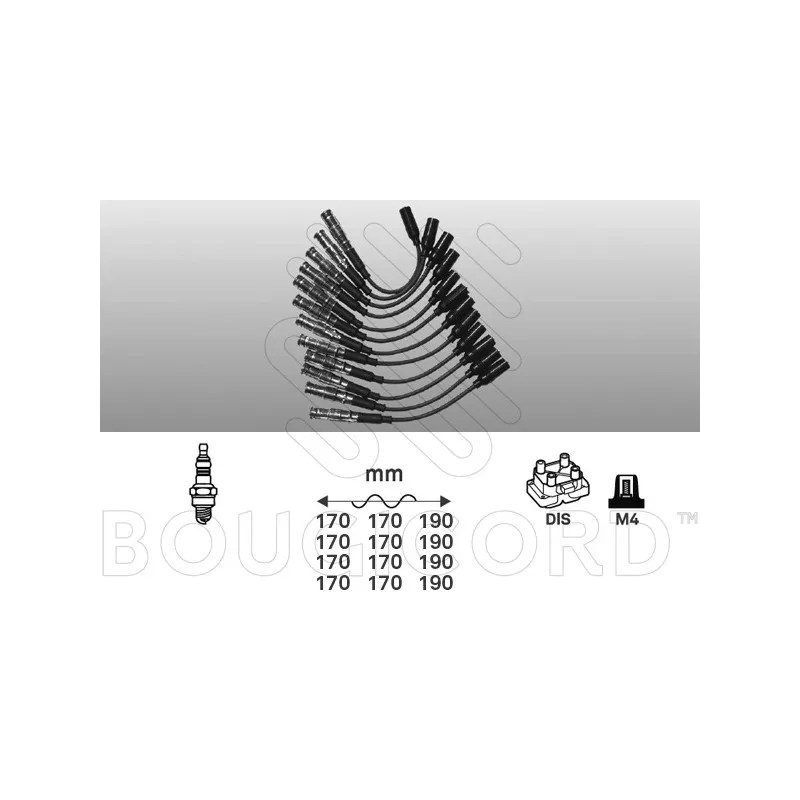 Kit de câbles d'allumage EFI AUTOMOTIVE 9840