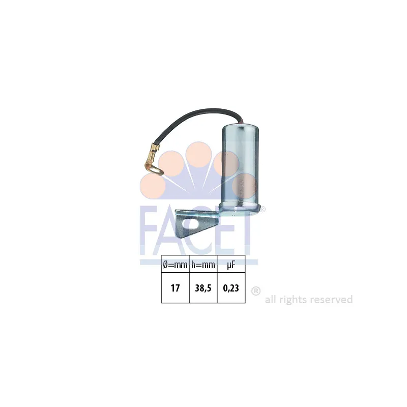 Condenseur, système d'allumage FACET 0.0326