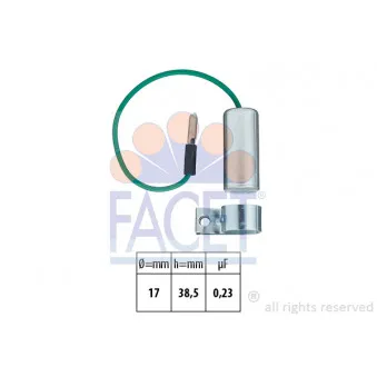 Condenseur, système d'allumage FACET 0.0334