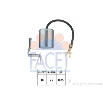 Condenseur, système d'allumage FACET 0.0617