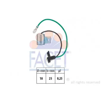 Condenseur, système d'allumage FACET 0.0628