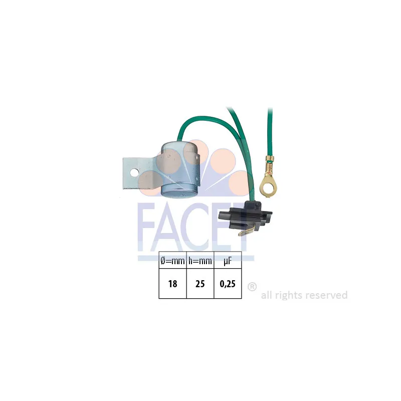 Condenseur, système d'allumage FACET 0.0633