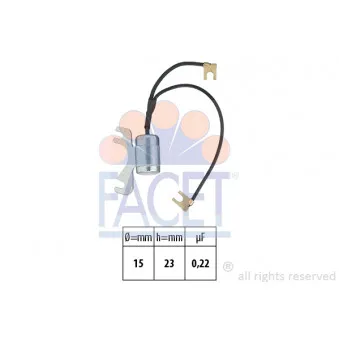 Condenseur, système d'allumage FACET