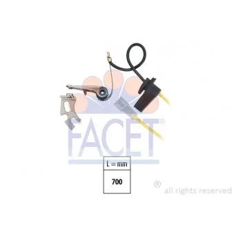 Jeu de contacts, distributeur d'allumage FACET 1.3667