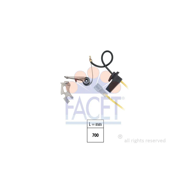 Jeu de contacts, distributeur d'allumage FACET 1.3667