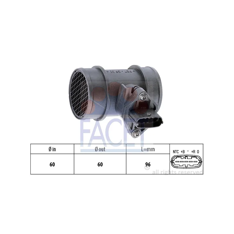 Débitmètre de masse d'air FACET 10.1038