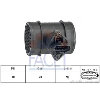Débitmètre de masse d'air FACET 10.1257