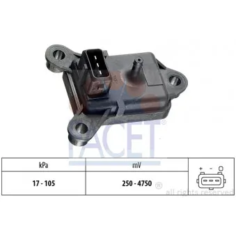 Capteur, pression de suralimentation FACET 10.3003