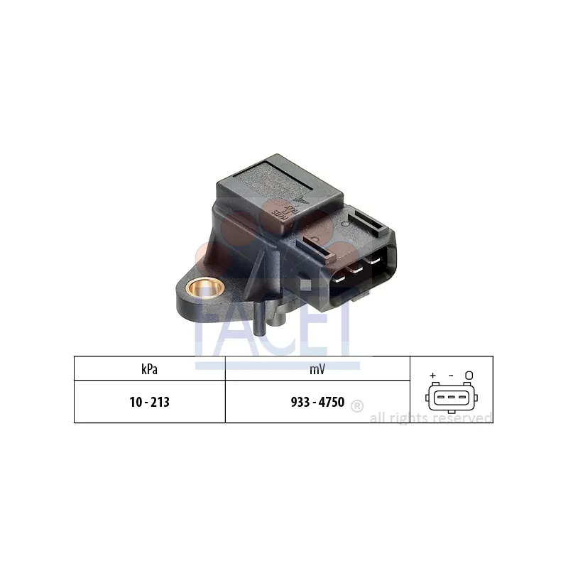 Capteur, pression de suralimentation FACET 10.3009