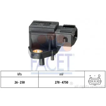 Capteur, pression de suralimentation FACET 10.3029