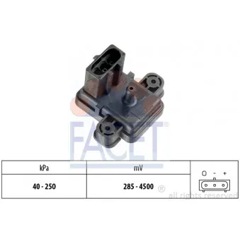 Capteur, pression de suralimentation FACET 10.3059