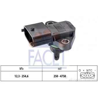 Capteur, pression de suralimentation FACET 10.3131