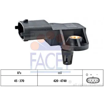 Capteur, pression de suralimentation FACET 10.3167