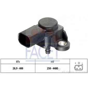 Capteur, pression de suralimentation FACET 10.3175