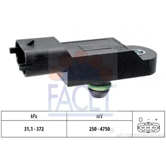 Capteur, pression de suralimentation FACET 10.3177