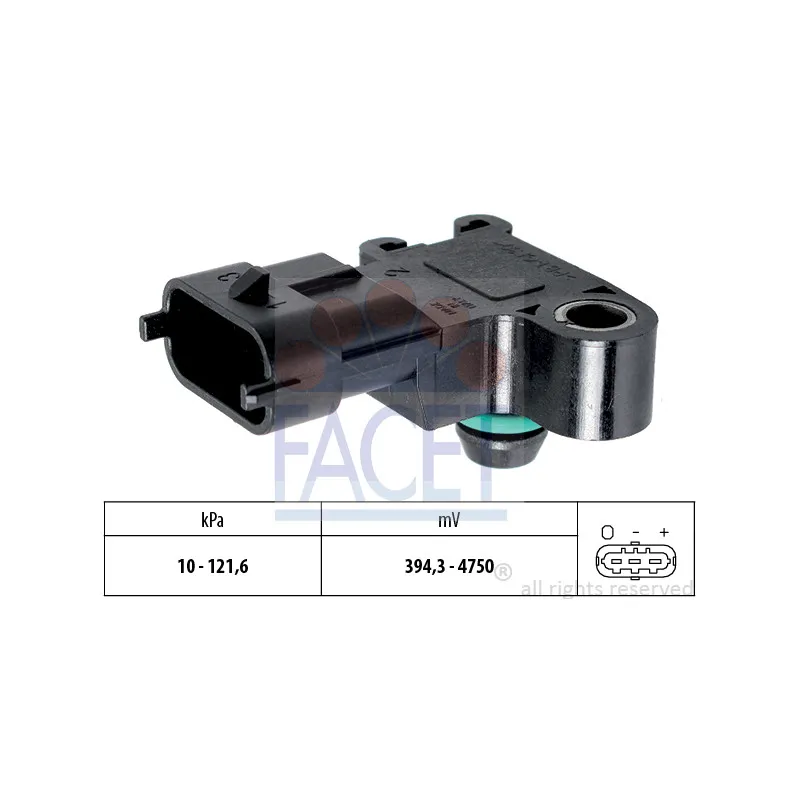 Capteur, pression de suralimentation FACET 10.3195