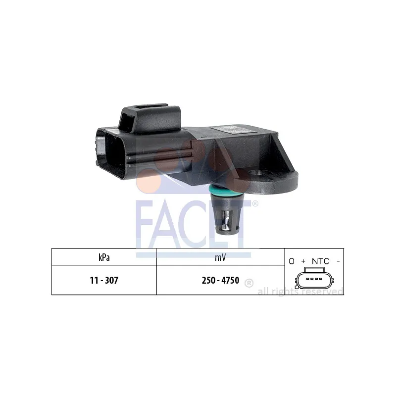 Capteur, pression de suralimentation FACET 10.3205