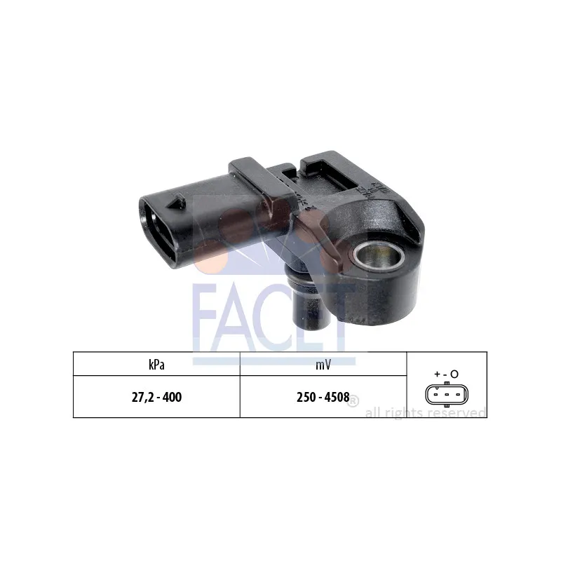 Capteur, pression de suralimentation FACET 10.3210