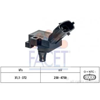 Capteur, pression de suralimentation FACET 10.3248