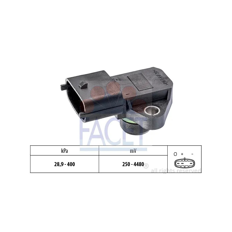 Capteur, pression de suralimentation FACET 10.3249