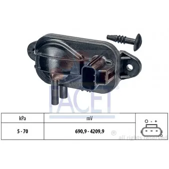 Capteur, pression de suralimentation FACET 10.3268