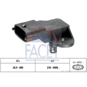 Capteur, pression de suralimentation FACET 10.3357