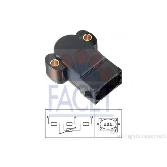 Capteur, position du papillon FACET 10.5064
