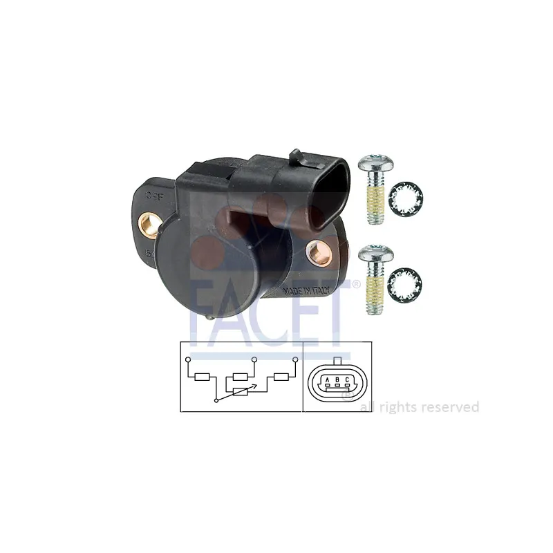 Capteur, position du papillon FACET 10.5083