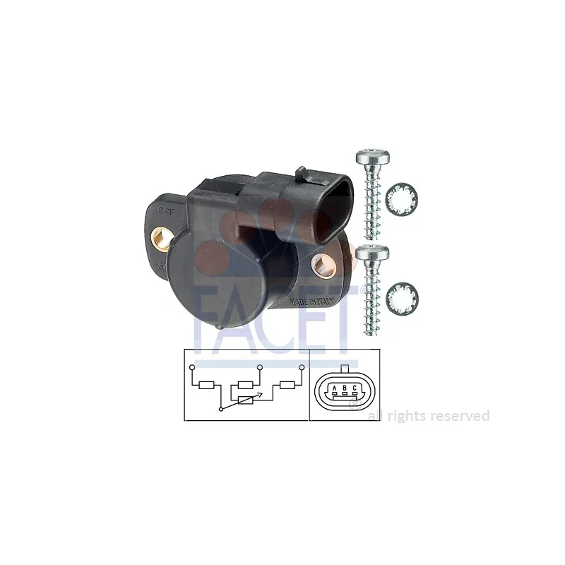 Capteur, position du papillon FACET 10.5093
