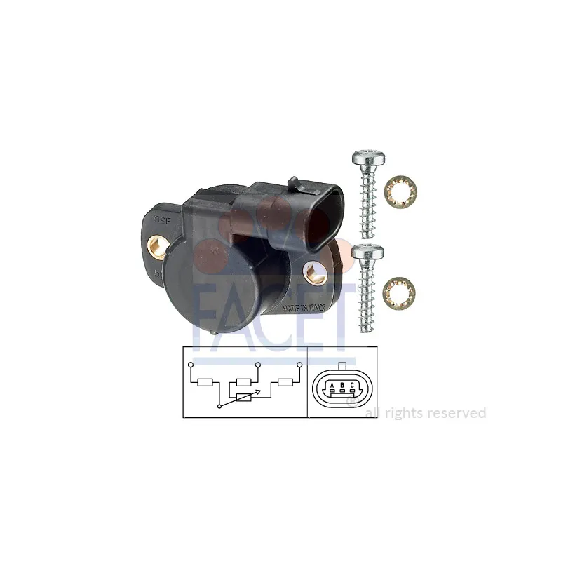 Capteur, position du papillon FACET 10.5096