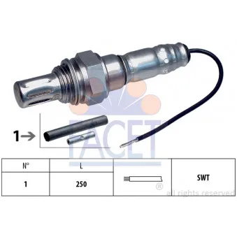 Sonde lambda FACET 10.7001