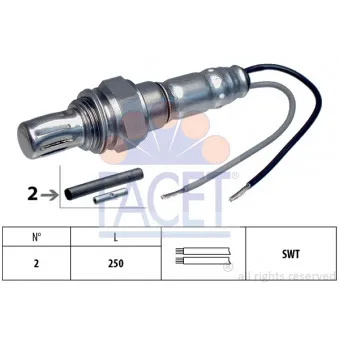 Sonde lambda FACET 10.7002
