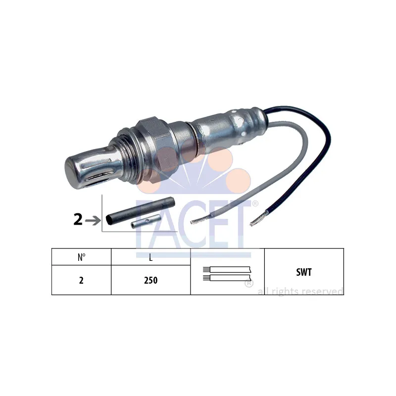 Sonde lambda FACET 10.7002