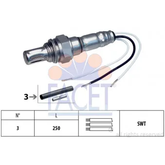 Sonde lambda FACET 10.7003