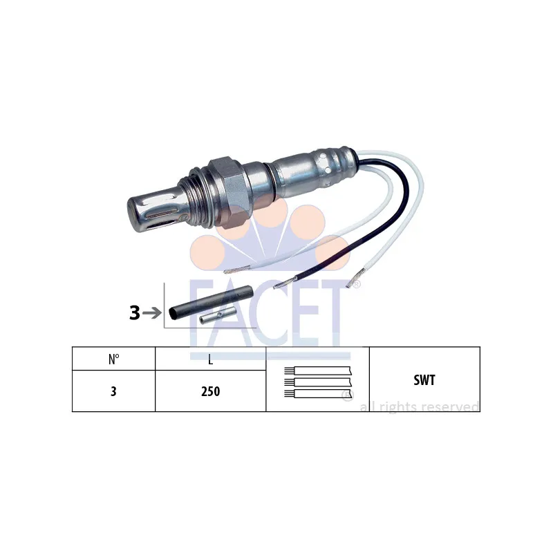 Sonde lambda FACET 10.7003