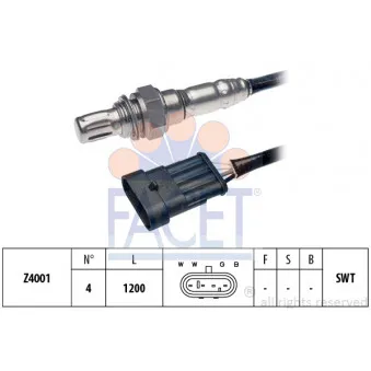 Sonde lambda FACET 10.7023