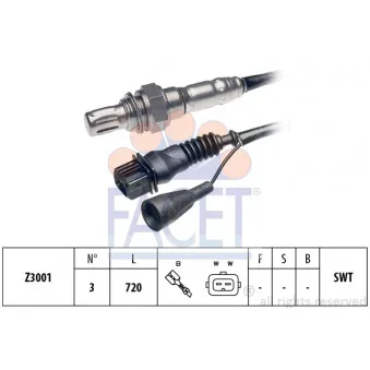 Sonde lambda FACET 10.7025