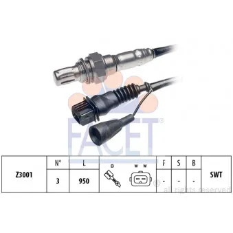 Sonde lambda FACET 10.7026