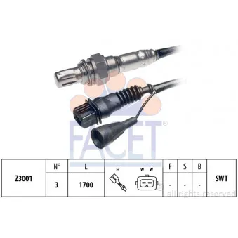 Sonde lambda FACET 10.7030
