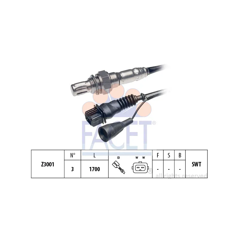 Sonde lambda FACET 10.7030