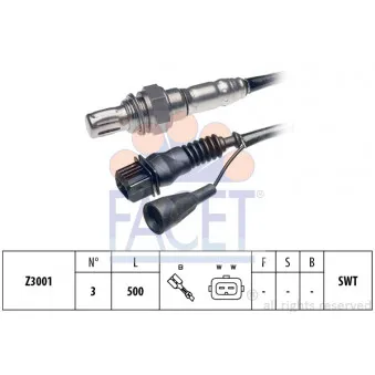 Sonde lambda FACET 10.7031