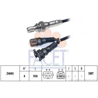 Sonde lambda FACET 10.7037